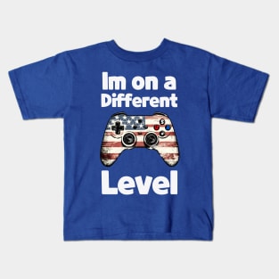 Im on a Different Level Kids Design Kids T-Shirt